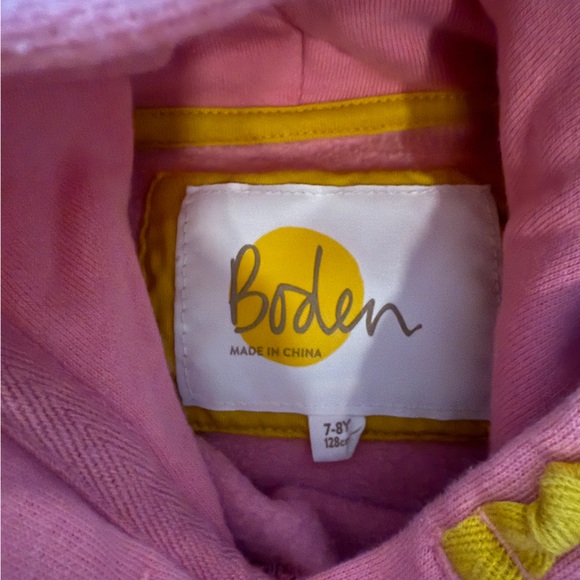 Mini Boden Girls Hooded Sweatshirt dress. - Picture 2 of 2